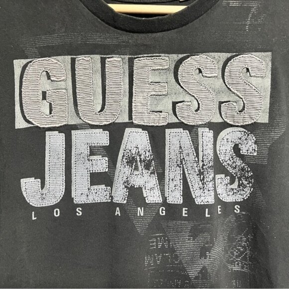 GUESS Jeans Los Angeles Graphic T-Shirt – Black – Size XL - Picture 7 of 7